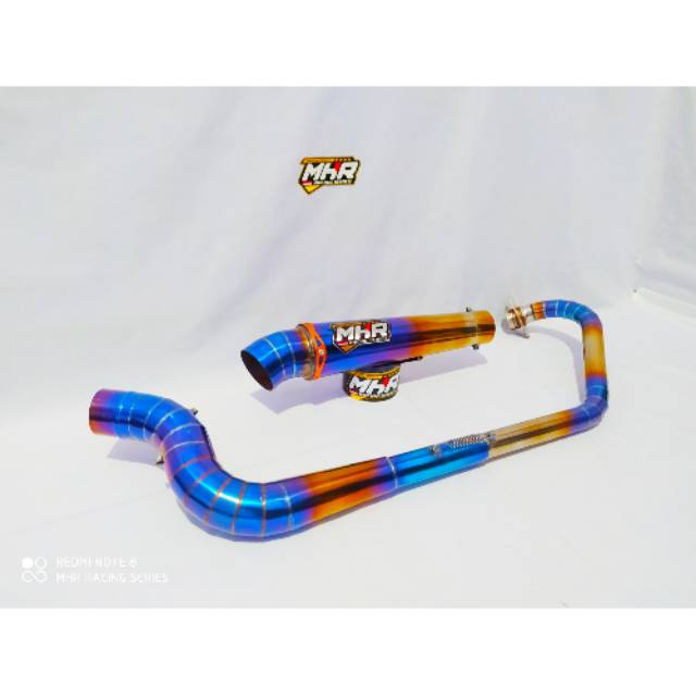 KNALPOT KANAN COBRA BLUEMON VIXION MHR RACING SERIES