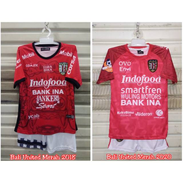 Setelan Anak  Bola  Baju  Bola  Anak  Bali United Shopee  