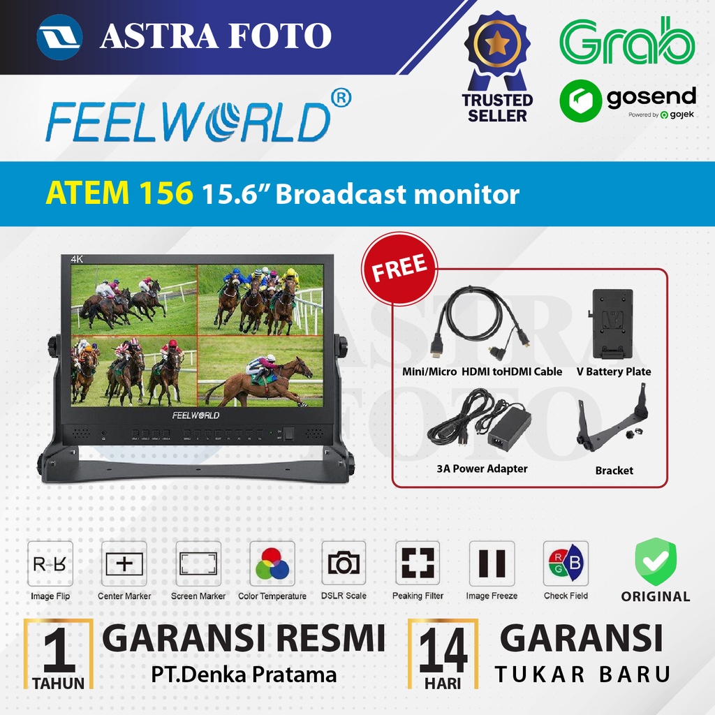 Monitor Kamera FeelWorld Seetec Atem 156 15.6 Inch Broadcast monitor