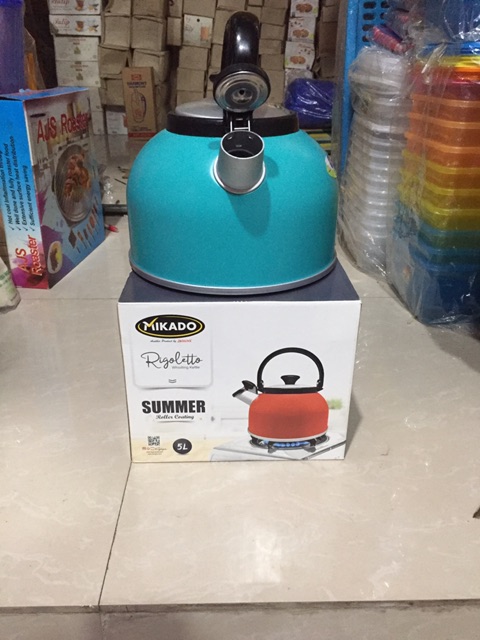 MASPION - Teko Bunyi / Teko siul Rigoletto Mikado 2,5-3-3,5-5 Liter / Teko Masak Air