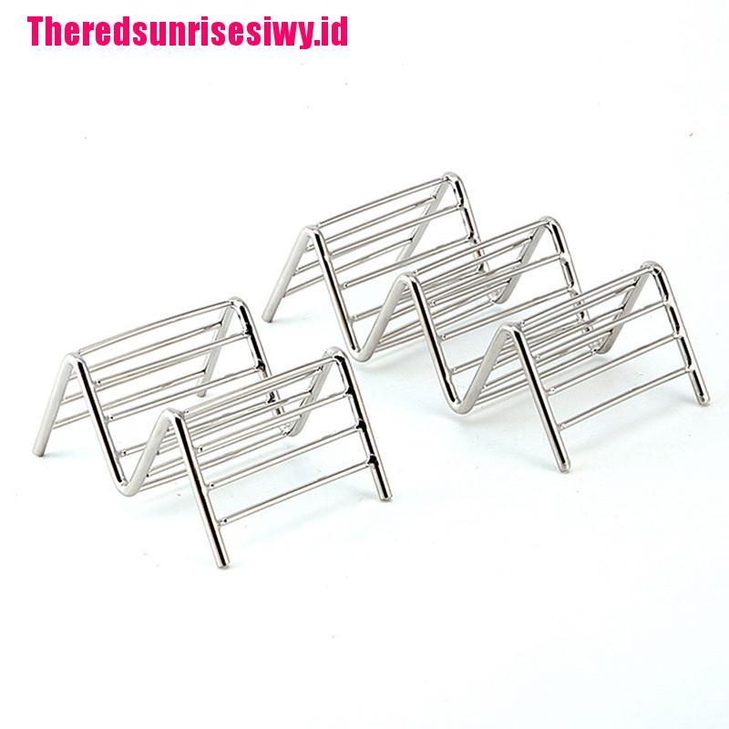 Rak Stand Holder Taco Makanan Meksiko 1-4 Slot Bahan Stainless Steel