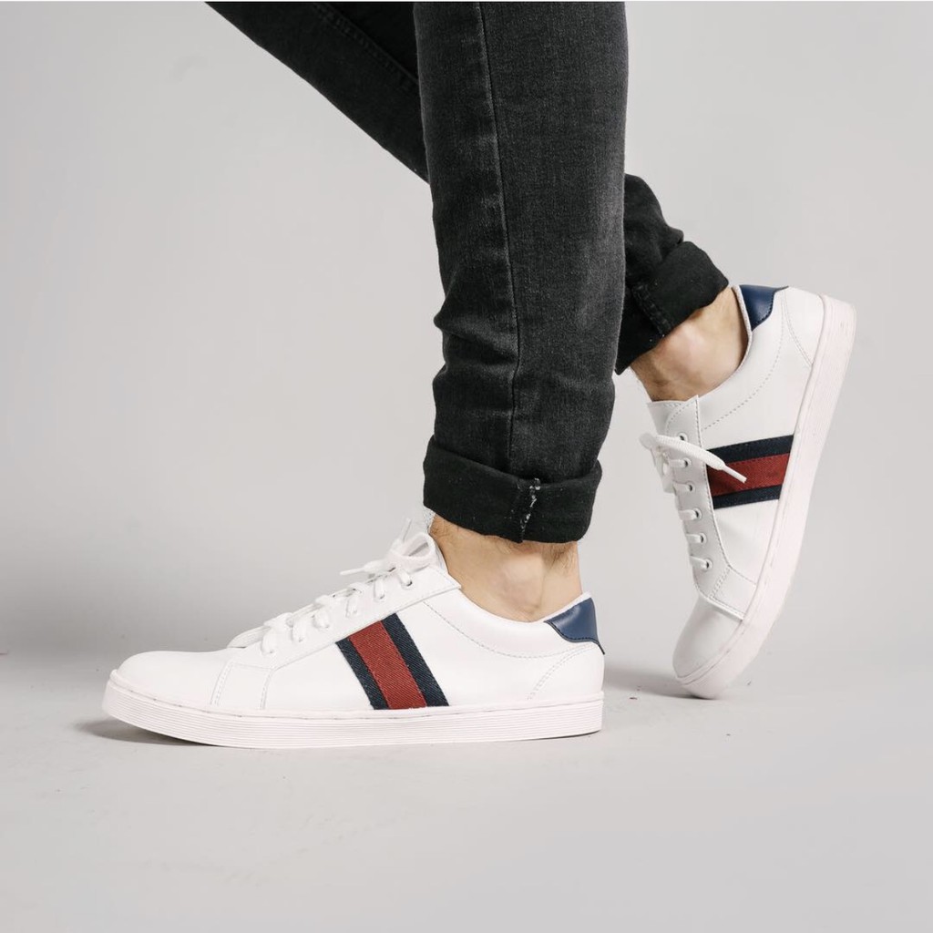 Miles & Co - Sepatu Sneakers Putih Pria Cowok Casual  - Brinton Series