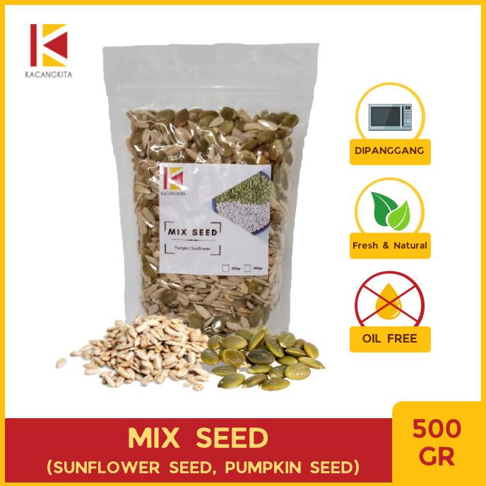 

MIX SEED Roasted 500gr - Sunflower Seed Pumpkin Seed AP050