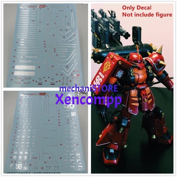 Water Decal MG Psycho Zaku Thunderbolt Bronzing DL MODEL