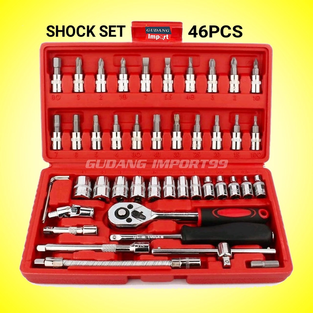 KUNCI SOK SHOCK SHOK SET ISI 46PCS