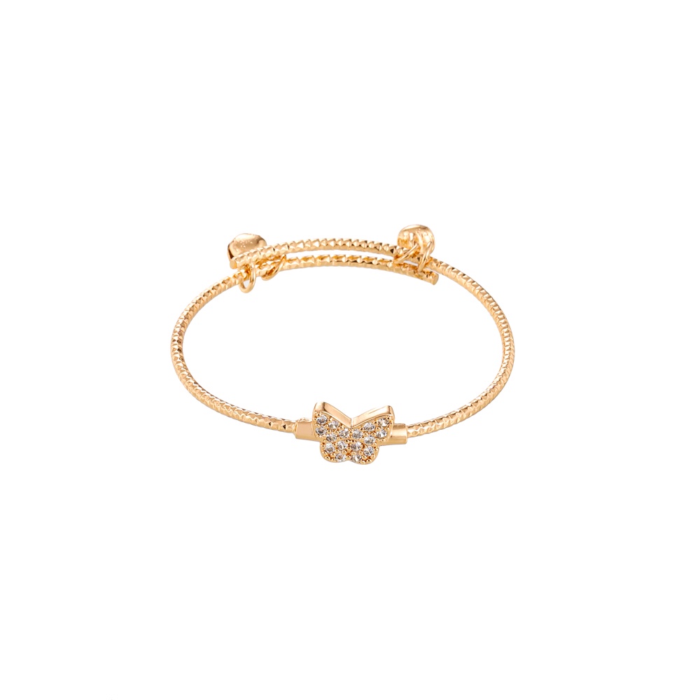 ✨D.G.C✨♥Gelang Tangan Titanium Anak Perempuan Aesthetic Korean Style Berlian Model Kupu Aksesoris Bayi Jewelry Perhiasan Murah D519
