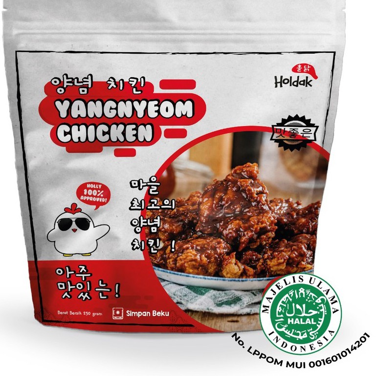 

Holdak Frozen Yangyeom Chicken 1 kg Korean Crispy Chicken