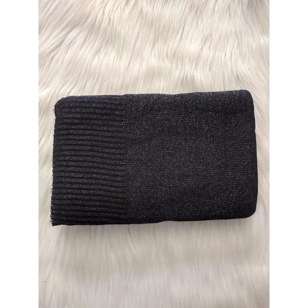PASMINA RAJUT GLITTER PREMIUM/ PASHMINA RAJUT GLITTER/ HIJAB RAJUT GLITTER/ cocok tuk pengantin dan acara formal-HITAM