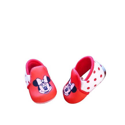 AMH BABY SHOES POLKA MIKEY MOUSE 2S/12 BULAN