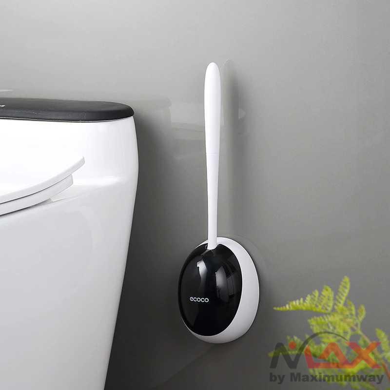 ECOCO Sikat Toilet WC Silicone Brush Wall Mounted - E2023 Warna Hitam