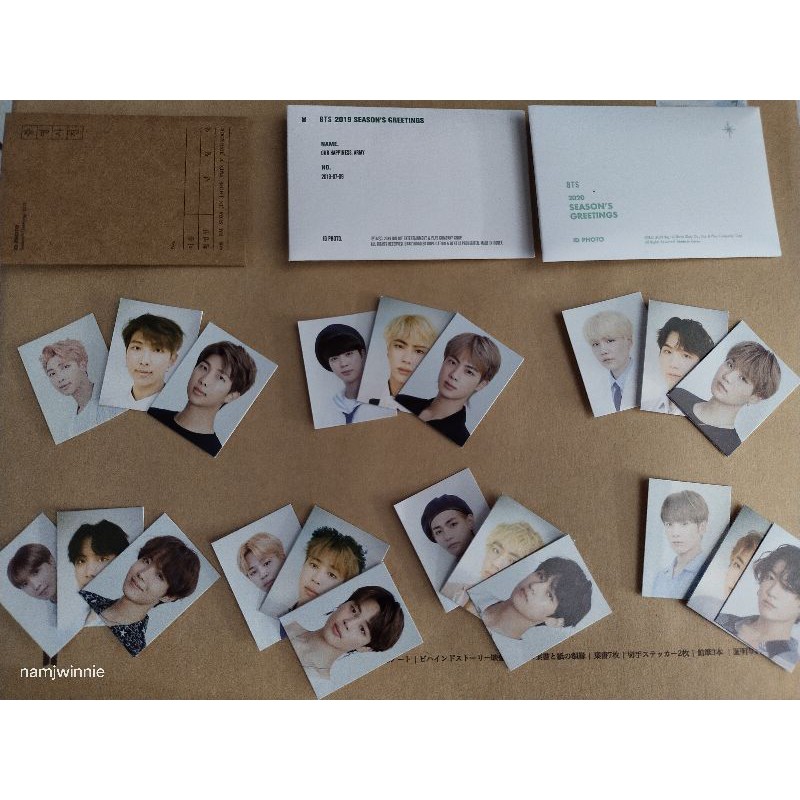 id photo bts season greetings 2018, 2019&2020