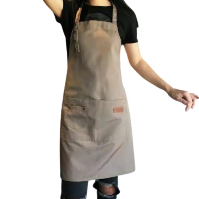 Celemek Apron Masak Celemek Dapur Apron Chef Bahan Drill