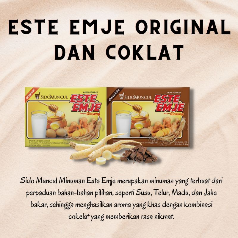 

Minuman Este Emje Original dan Coklat