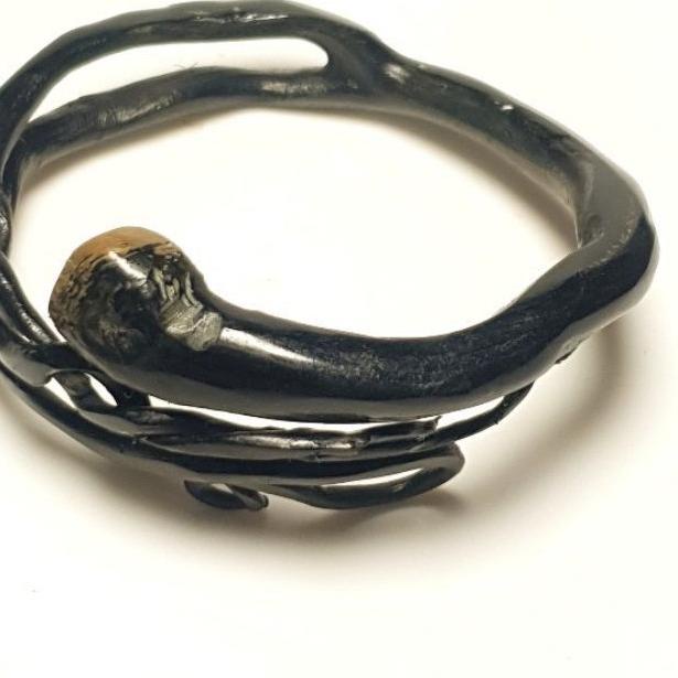 Telah Hadir.. Gelang akar bahar hitam original lentur Asli Dari Alam Madura