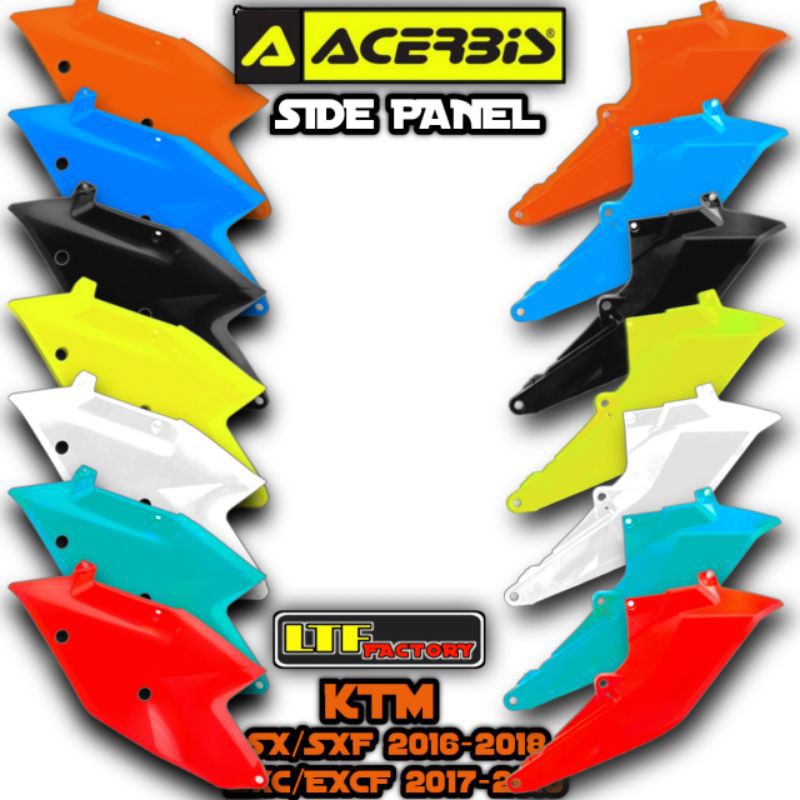 KTM SX SXF - EXC EXCF - XC-W 125 150 250 300 350 450 500 2016 2017 2018 2019 - ABERBIS Side Panel Co