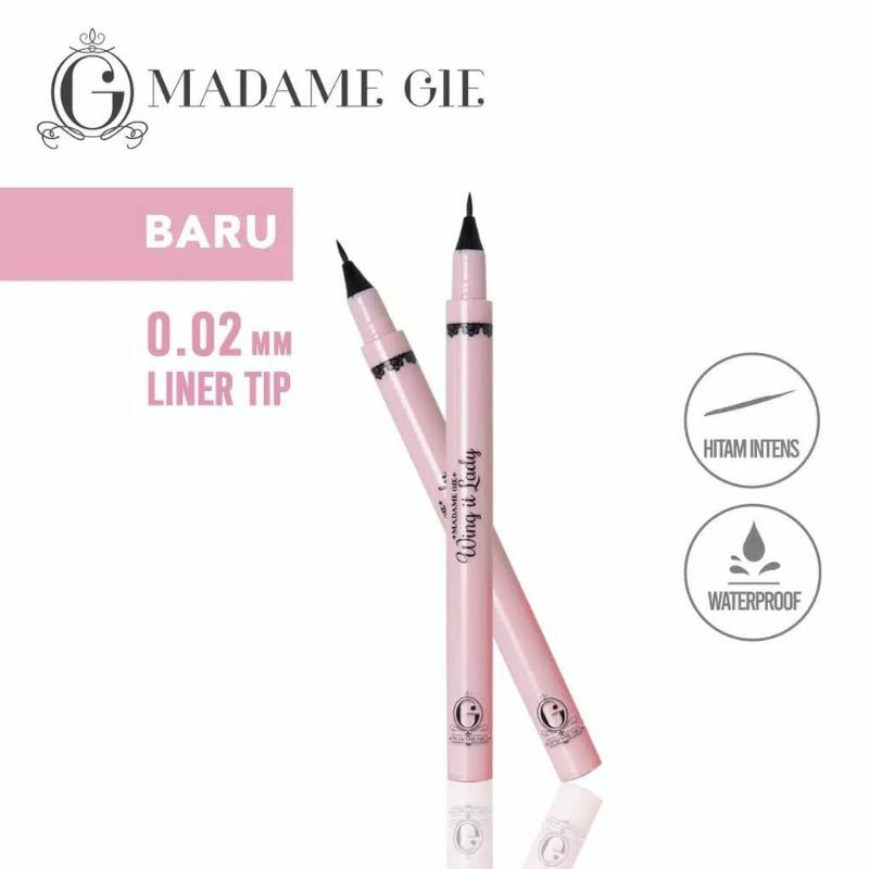 MADAME GIE Wing It Lady - MakeUp Eyeliner Black Waterproof