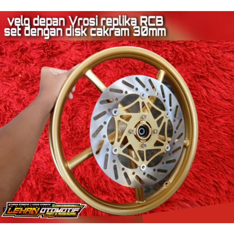 velg rossi copy RCB set piringan pnp as gl ,mp & tiger