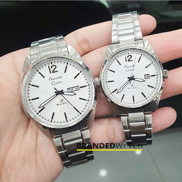 Alexandre Christie / Alexander Couple AC 1012 BSSSLBA Jam Tangan Original