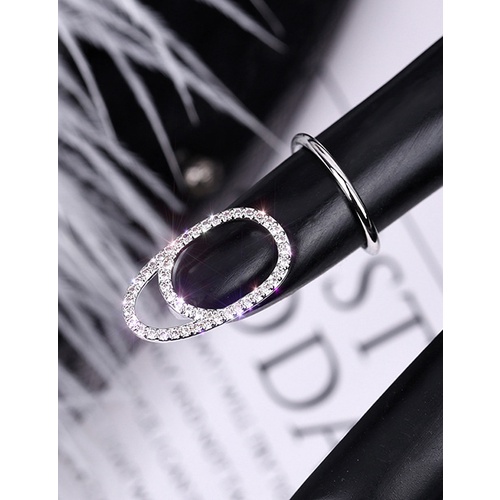 LRC Cincin Kuku Fashion 3043 Diamond-studded Geometric (1pc) P2962X