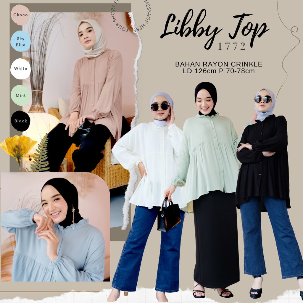 LIBBY TOP / ATASAN / BLOUSE / PAKAIAN WANITA