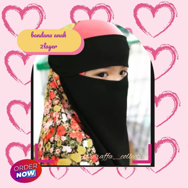 Cadar bandana anak bahan seruty babydool