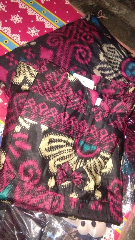 Couple Batik Ayah Anak Motif Kecubung Size Anak Terlengkap