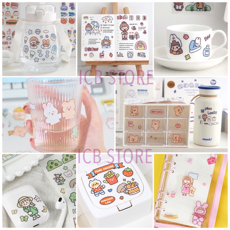 1 Lembar Stiker Aesthetic Tumblr Hp / Stiker Lucu Telado-2