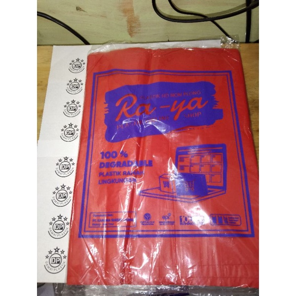 Plastik Packing Olshop MERAH 15x22 20x30 25x35 30x40 Tanpa Pond