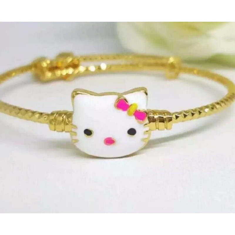 GELANG TANGAN ANAK ANAK HELLO KITTY GOLD RO-27