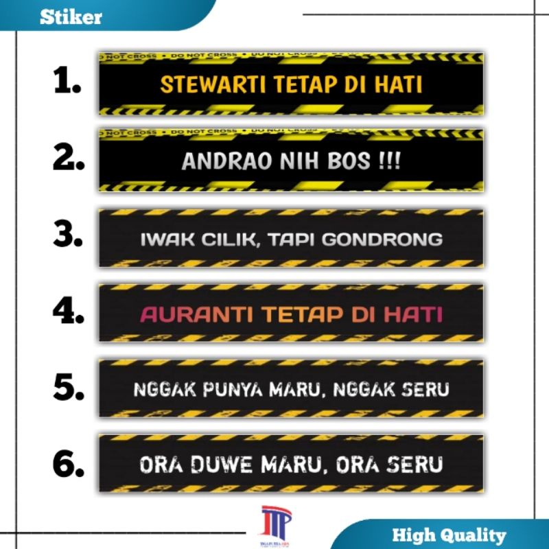 Stiker List Aquarium Channa / Stiker Channa Maru / Stiker Channa Auranti / Stiker Channa Stewarti / 