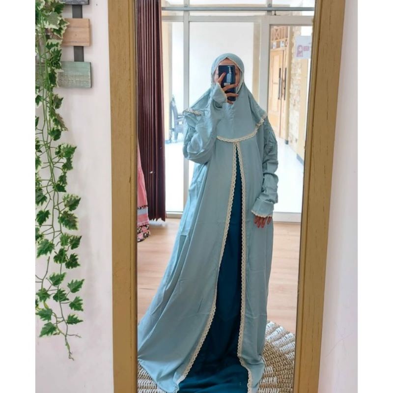 MUKENA ABAYA BY AL ADAWIYAH,MUKENA TERBARU,MUKENA RAYON