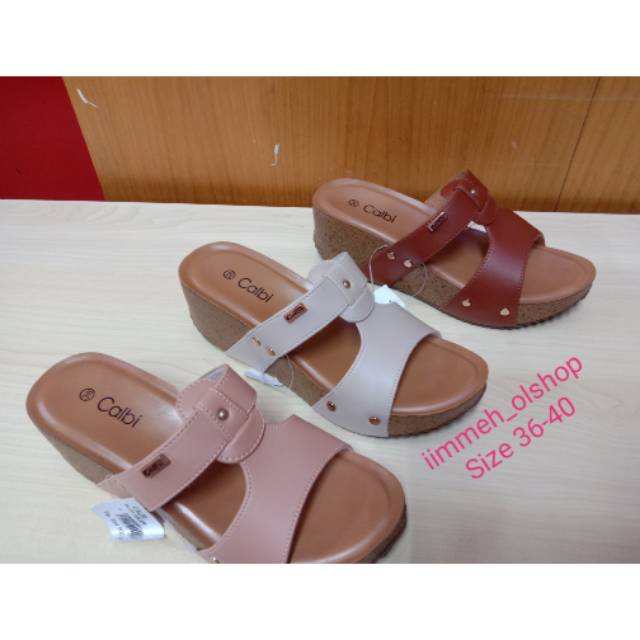 SANDAL CALBI / SANDAL WEDGES CALBI / SANDAL SELOP