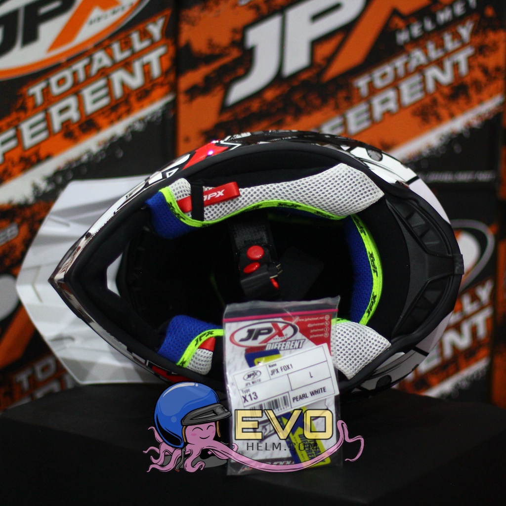 HELM JPX CROSS MOTIF LENGKAP ORIGINAL - HELM JPX FOX1 MOTIF SERIGALA ULAR BURUNG HANTU HELM JPX TERBARU