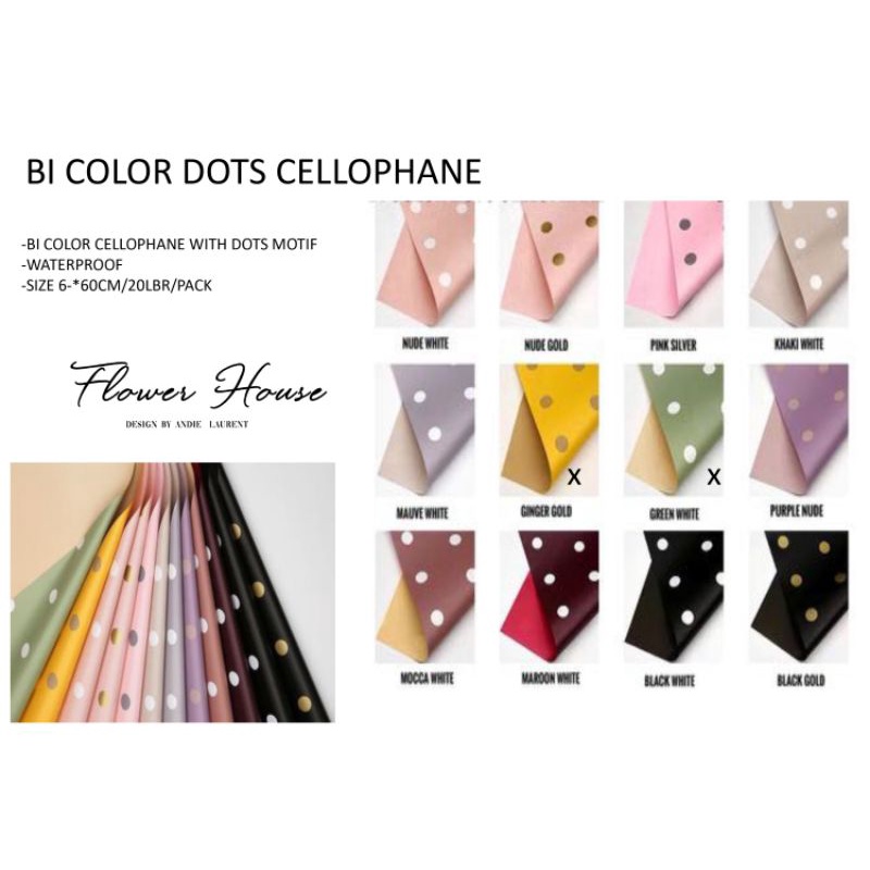 

(Lembaran) Wrapping Lembaran BI Dots Cellophane (Polkadot)