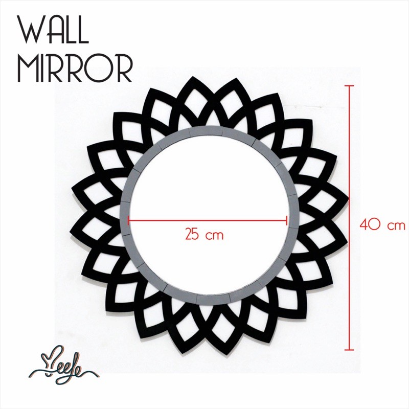 Wall mirror decor,Cermin dinding hias Stars