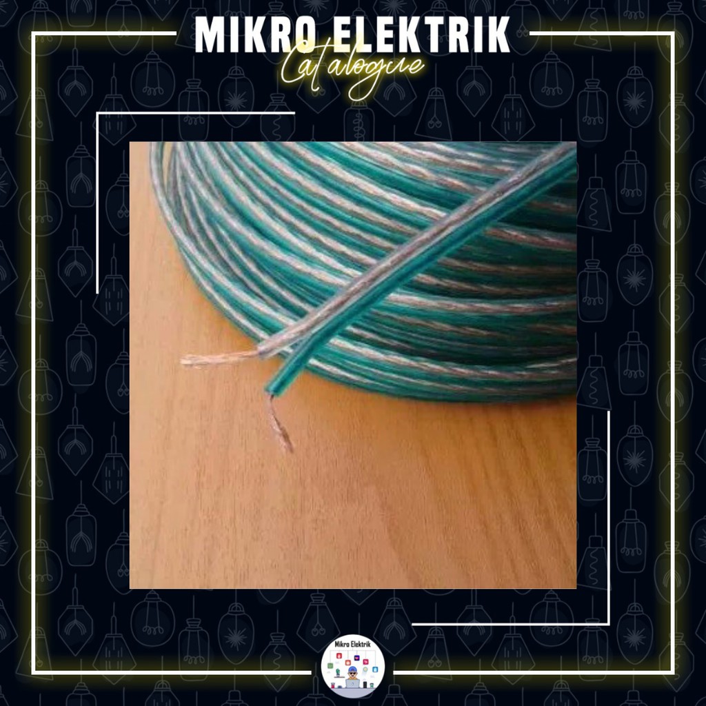 Kabel Audio Transparan 2 x 80 Per Meter / Kabel Serabut / Listrik