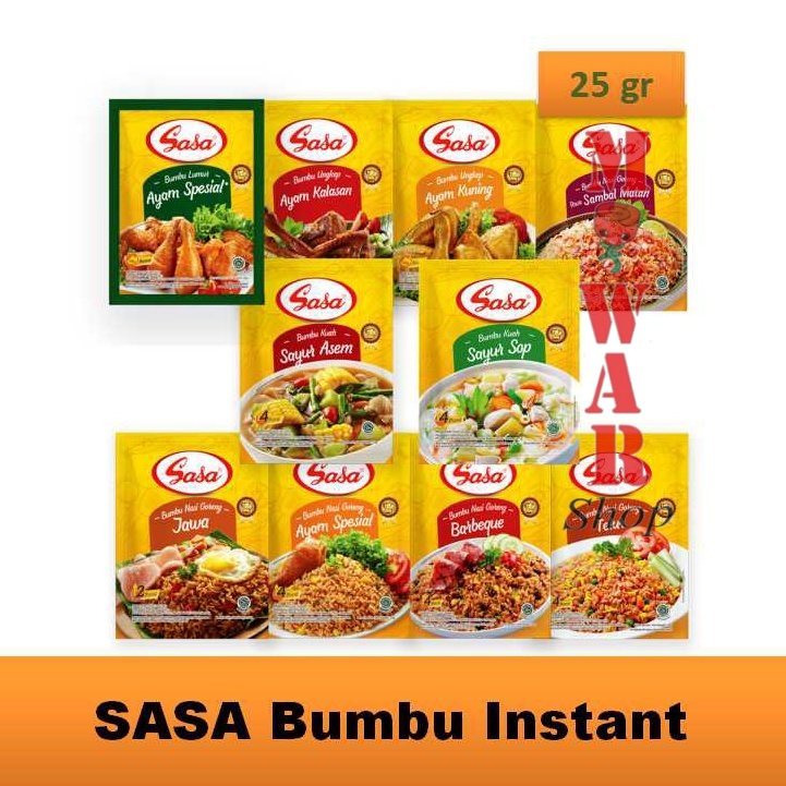 

SASA BUMBU INSTANT Aneka Rasa Sasa Bumbu Tradisional Penyedap Rasa Ayam Sasa Nasi Goreng
