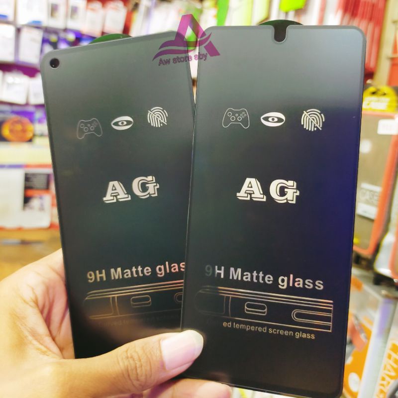 (TG-KACA MATTE) MATTE GLASS ANTI MINYAK REDMI NOTE 9/ 9 PRO/ NOTE 10/10s/10 PRO TEMPERED GLASS MATTE