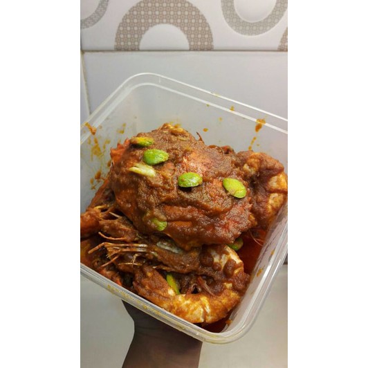 

kepiting mix udang balado