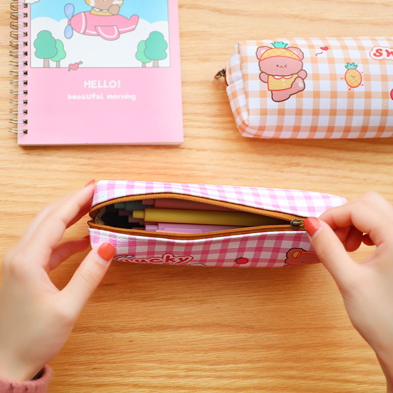 Tempat Pensil Besar Anti Air Tempat Pensil Aesthetic Pencil Case Kotak Pensil Lucu Tempat Pensil Anak