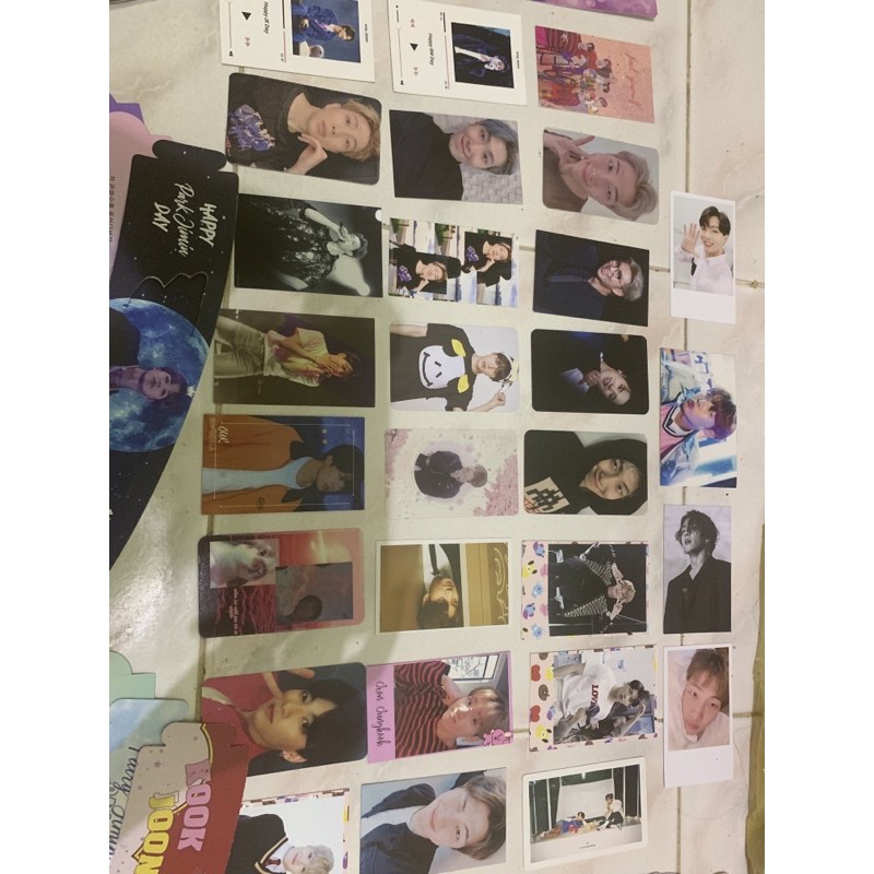 bts jin namjoon jungkook jimin pc cup sleeve photocard bookmark