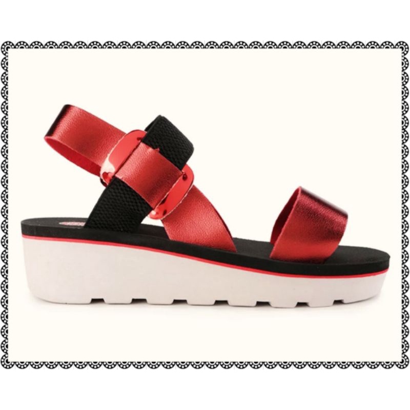 Promo CARVIL Sandal Wanita Sepatu Sandal Sendal Wedges CARVIL size 37