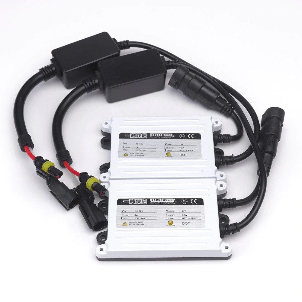 IMPORT 2pcs AC 24V 55w xenon hid kit car light source H7 H4 H3 xenon 55W ballast H1 H8 H9 H10 H11