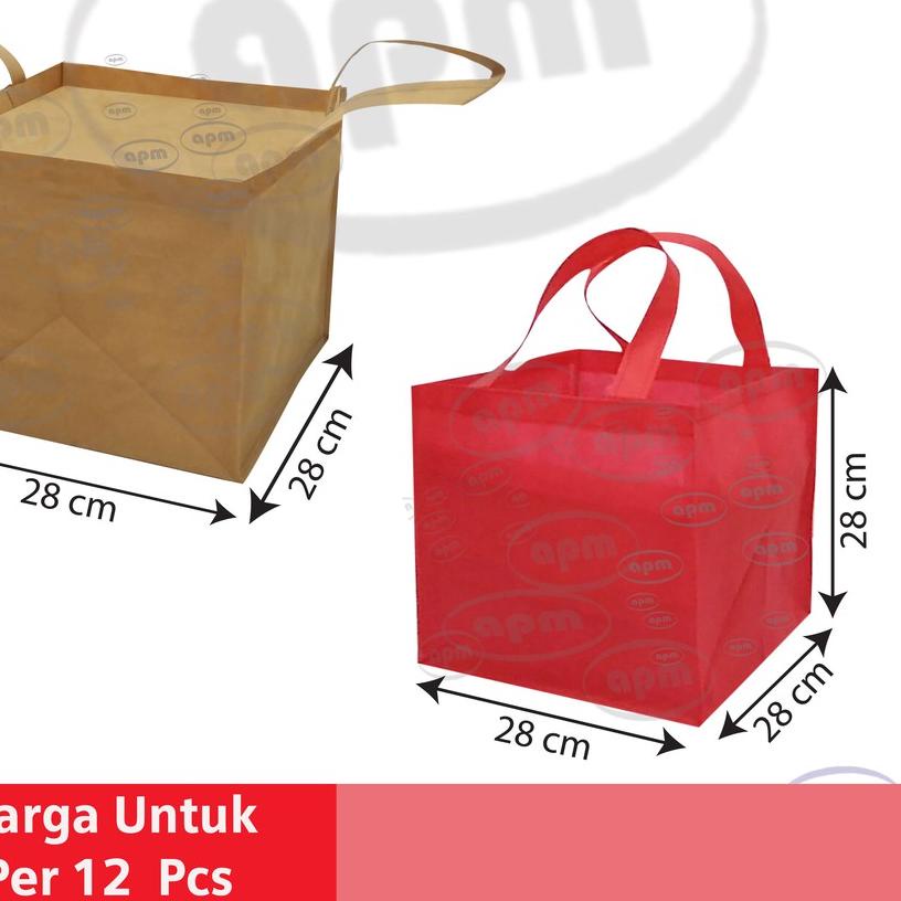 

Tas Spunbond Kotak Ukuran 28cm x 28cm x 28cm (Tas Jahit)