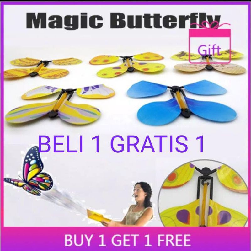 COD MAINAN KUPU KUPU TERBANG UNTUK TRIK SULAP ANAK MAGIC BUTTERFLY SUPER MURAH