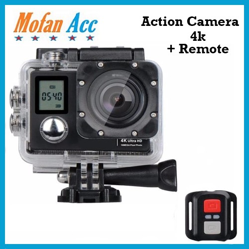 Action Camera Sportcam 4K 2 LCD + Remote Ultra HD WiFi