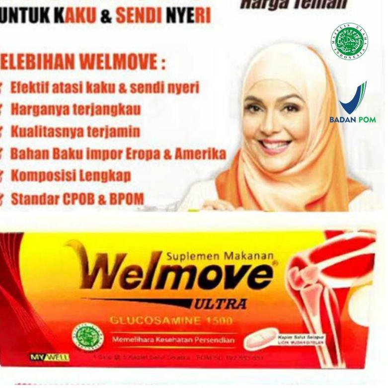(X39) ORIGINAL Welmove ULTRA Suplemen Makanan Isi 5 Kaplet BPOM / Wellmove Vitamin Sendi / LEDI MART
