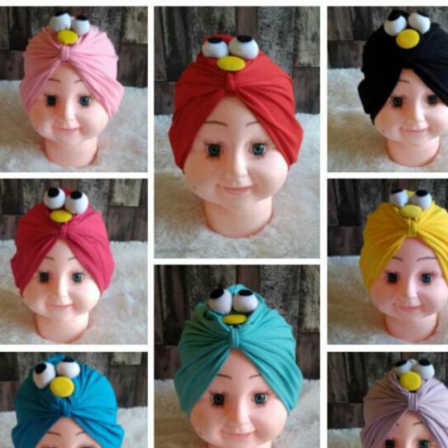 Turban Bayi Elmo Usia 0-3 Tahun