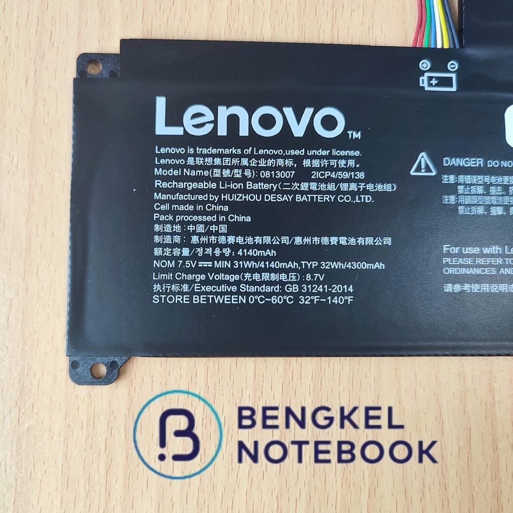 BATERAI LENOVO 120S-14 120S-14IAP 0813007 5B10P23779 ORIGINAL