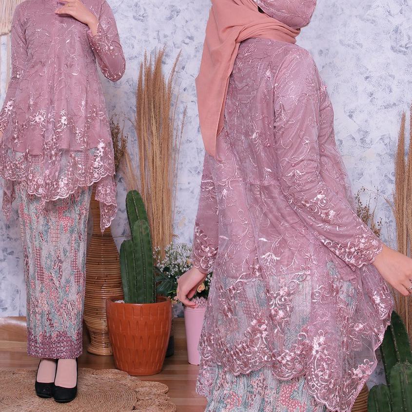 ⅍ Set Kebaya Floy Busui Tulle/KebayaPesta ✿
